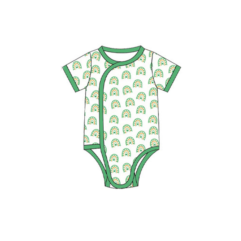 Saint Patrick's Day print toddle baby short sleeve romper preorder