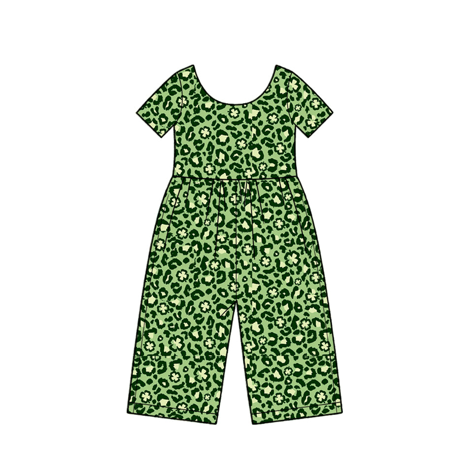 Toddle girls Saint Patrick's Day print jumpsuit preorder