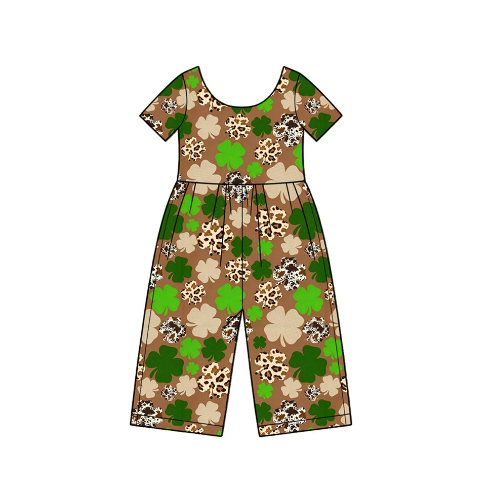 Toddle girls Saint Patrick's Day print jumpsuit preorder