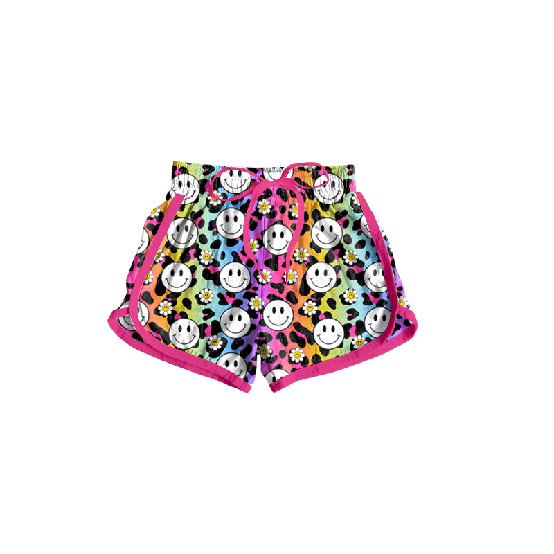 baby girls sunshine face cheetah shorts preorder