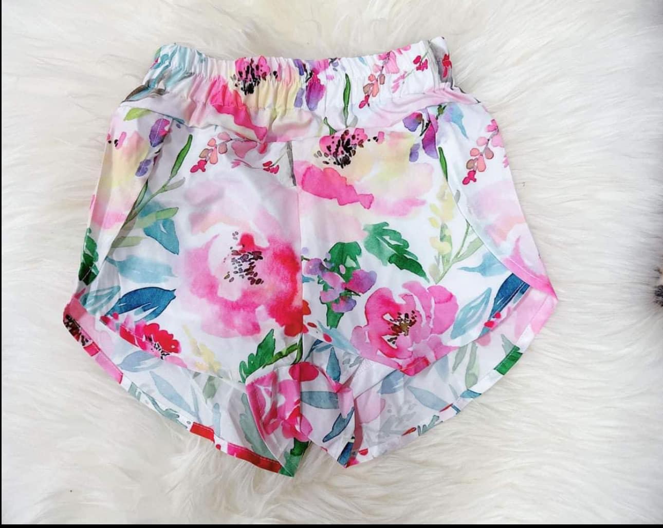 floral print toddle girls summer shorts preorder