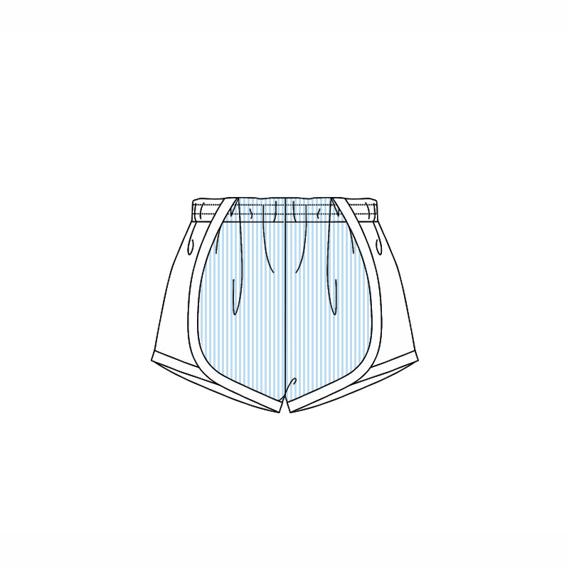 Kids girls light blue stripes summer shorts preorder