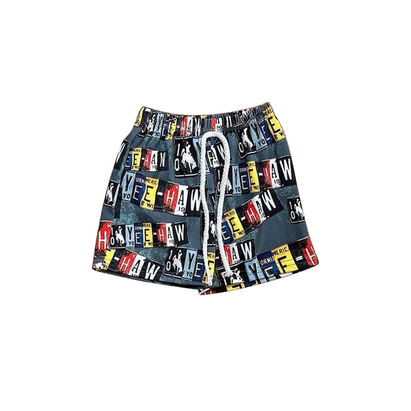 Cowboy kids summer shorts preorder
