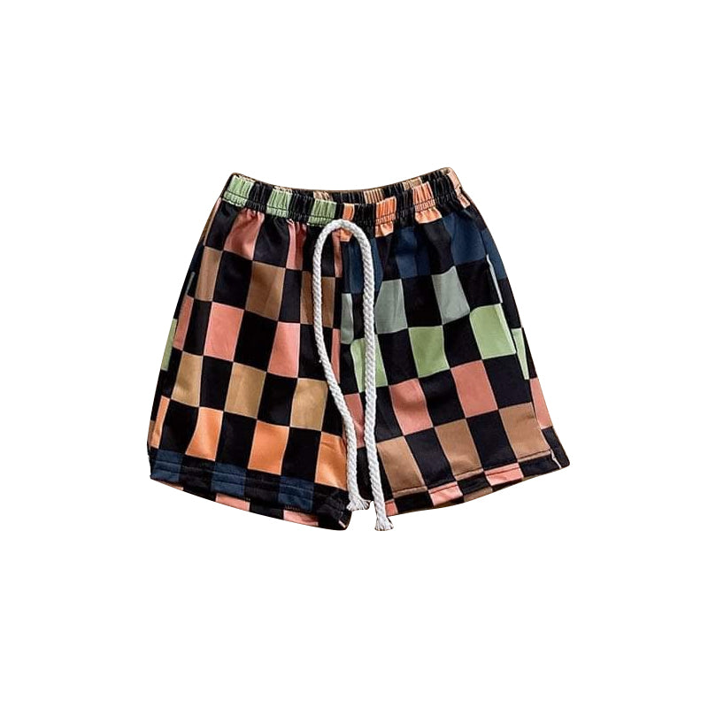 Baby boy colorful checkered summer shorts preorder