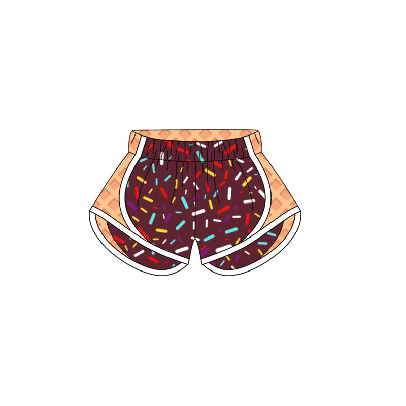 Toddle baby girls brown yoga active wear skirt shorts preorder