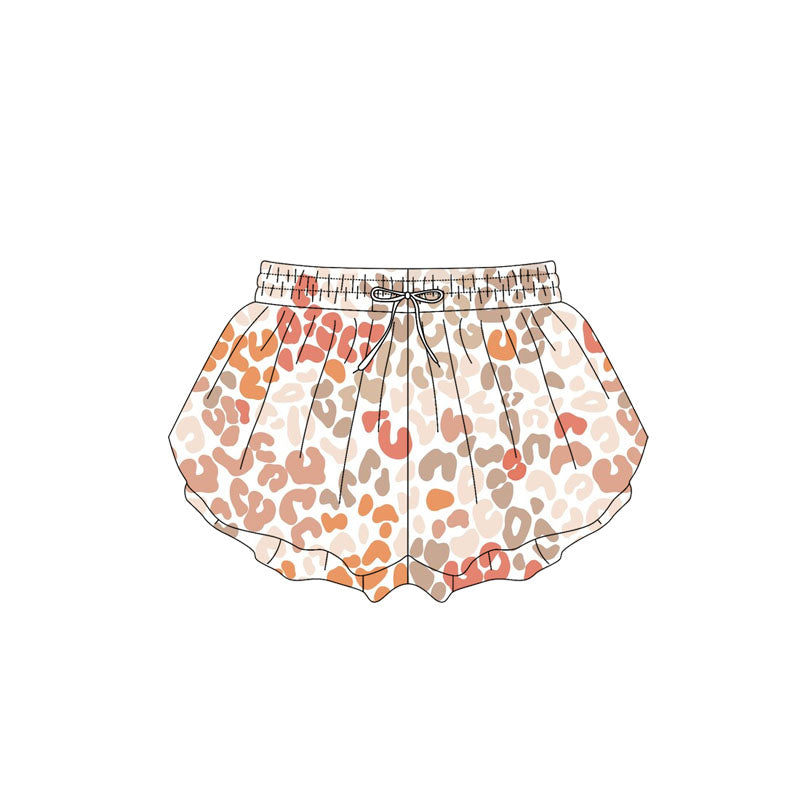 Toddle baby girls pink khaki leopard shorts preorder