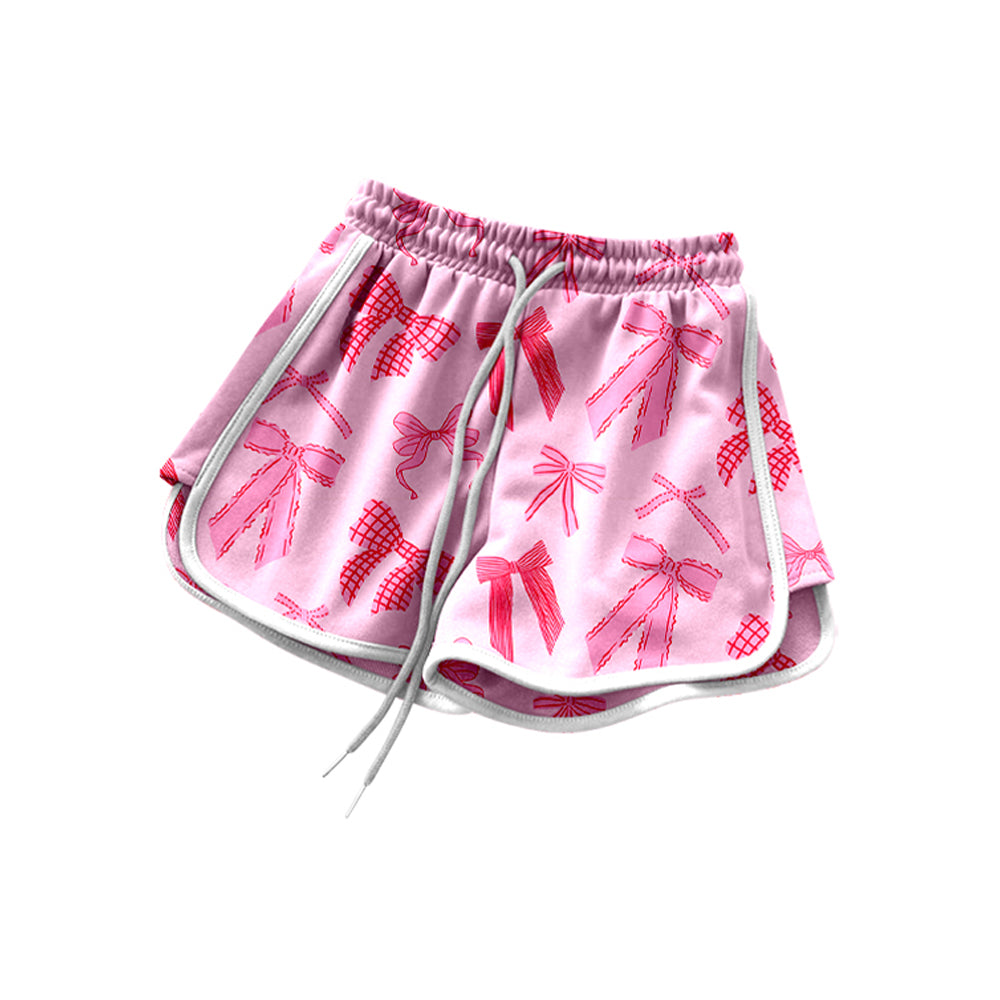 Pink bow design baby girl summer shorts preorder