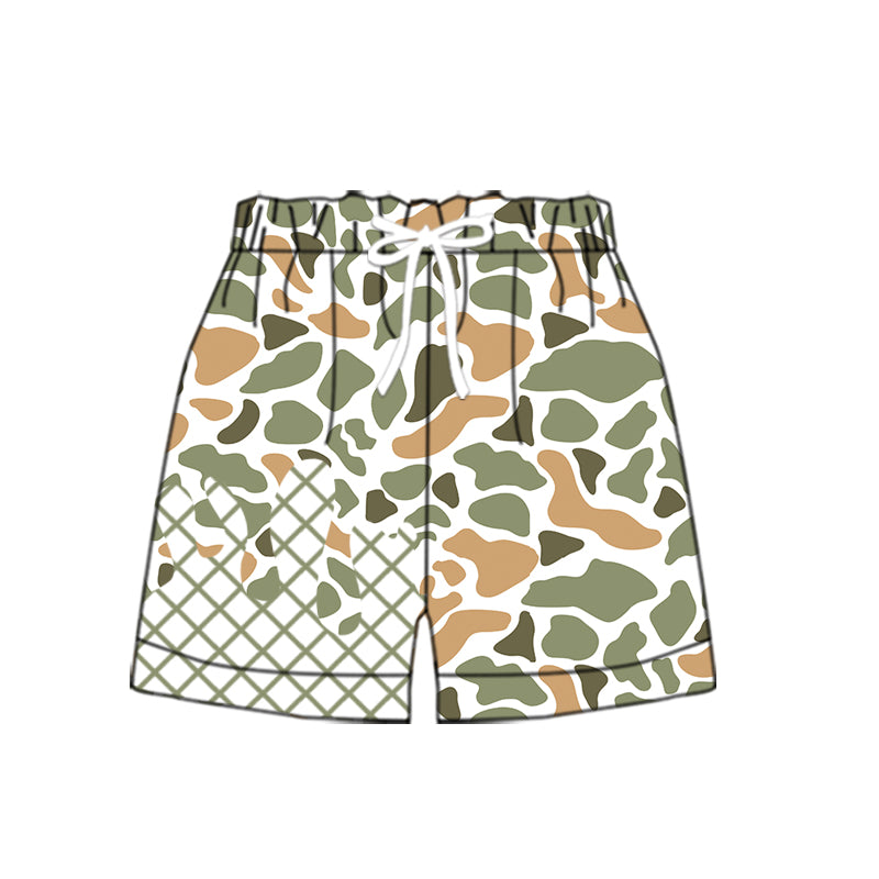 Toddle baby green camo summer shorts preorder