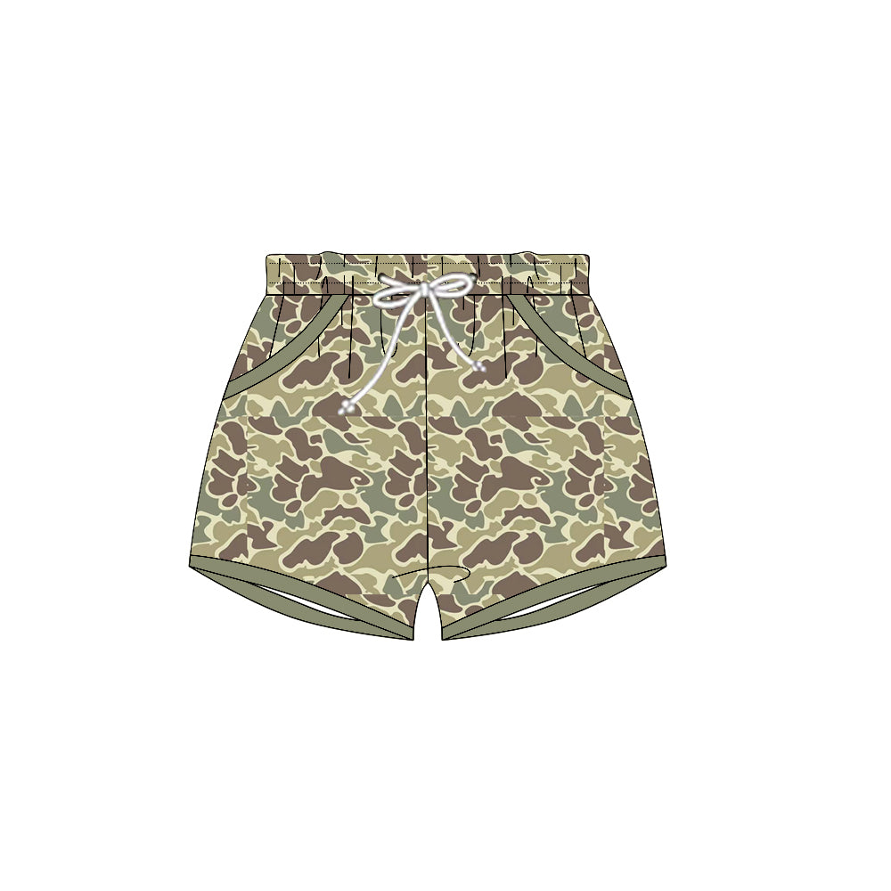 baby boy green camo summer shorts preorder