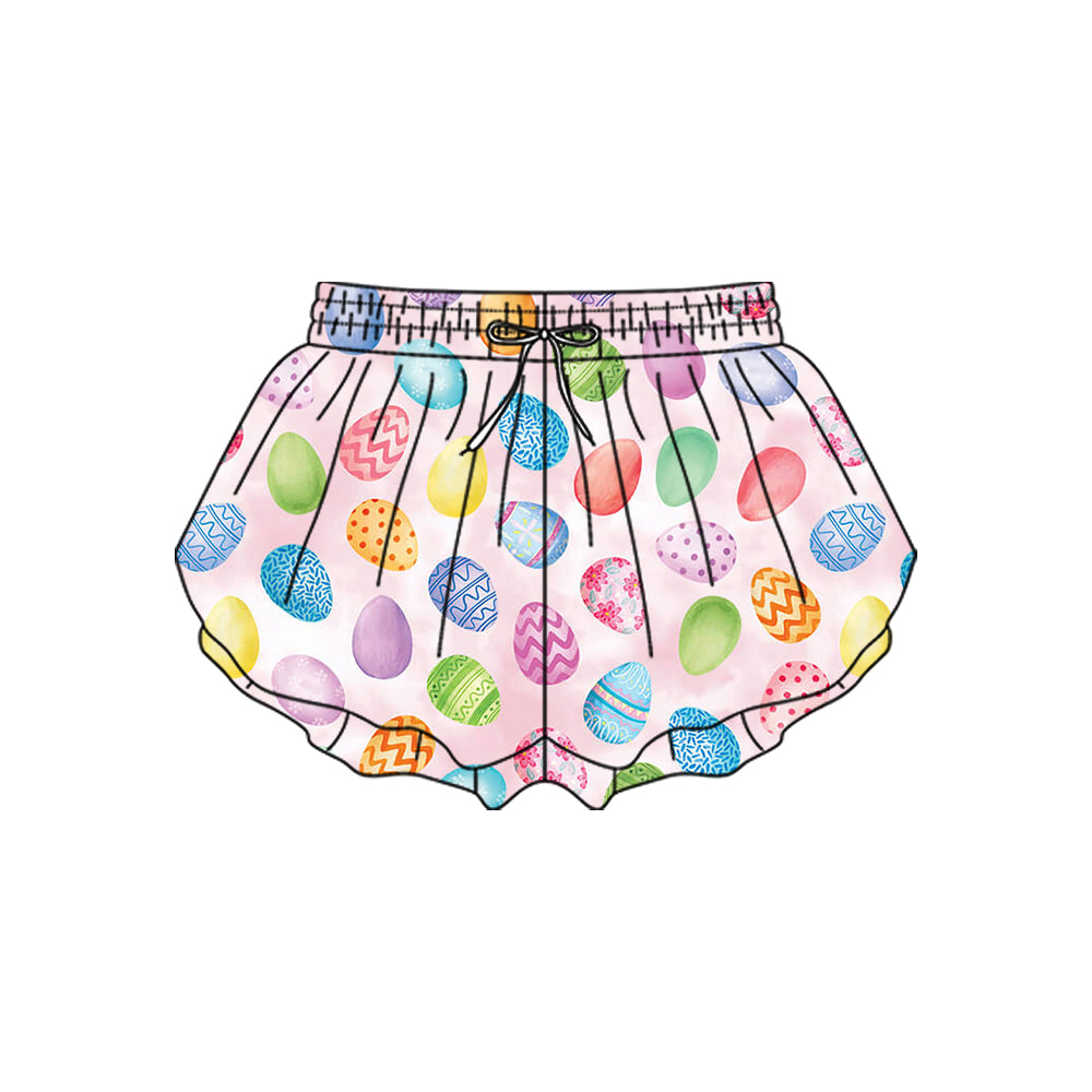Toddle baby Easter eggs yoga shorts preorder