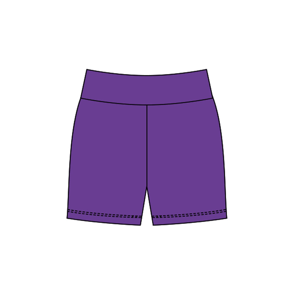 Toddle baby girls purple yoga shorts preorder
