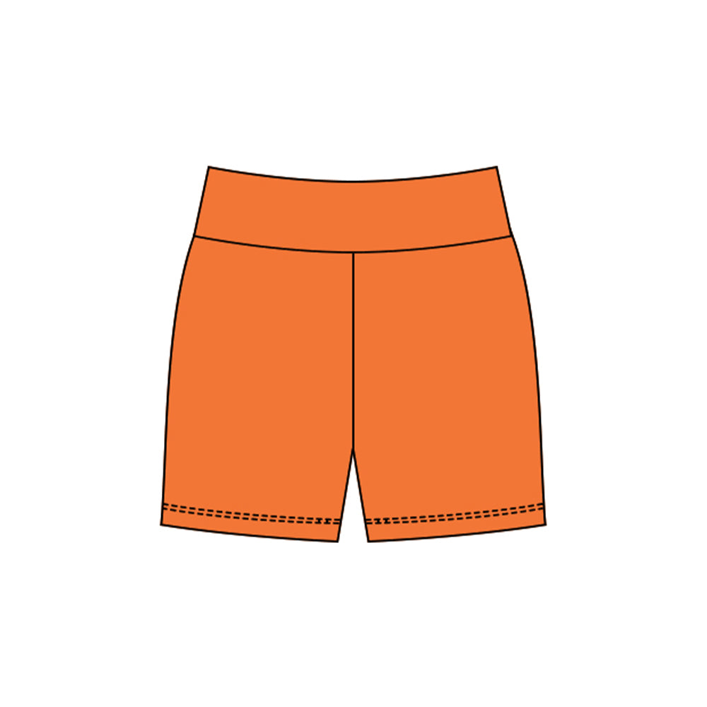 Toddle baby girls orange yoga shorts preorder