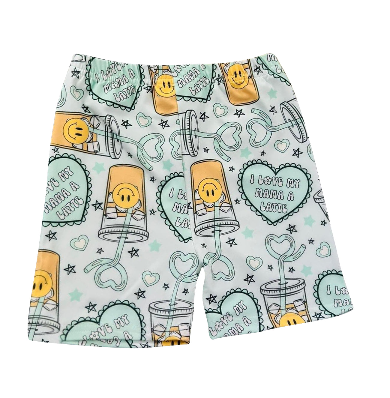 I love my mama a latte summer biking shorts preorder