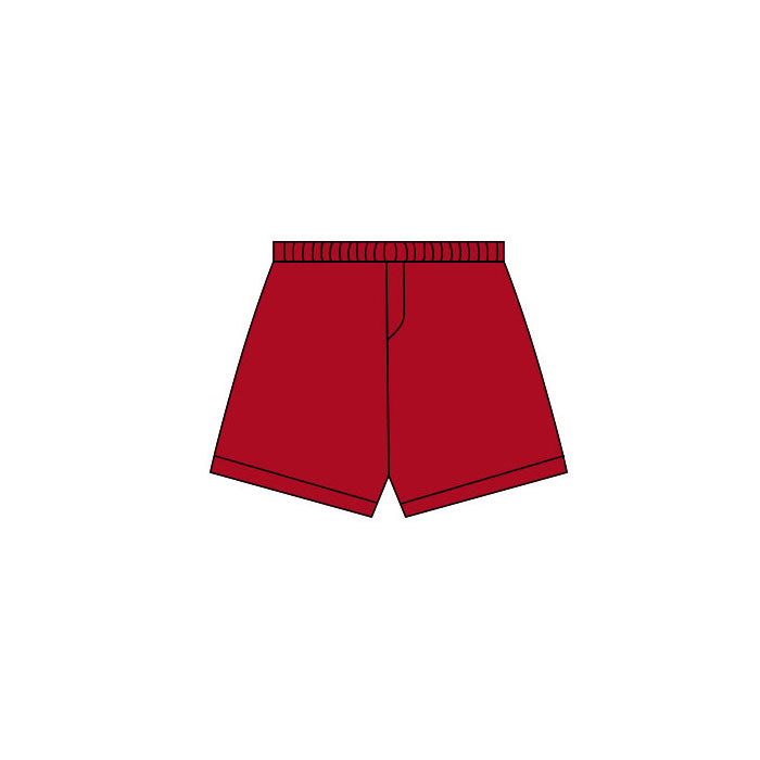 Toddle baby girls red yoga shorts preorder