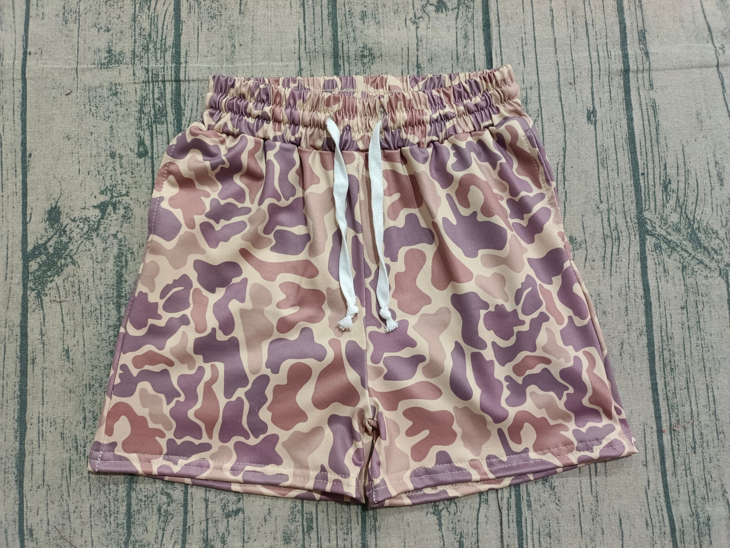 Toddle baby boy camo print summer shorts preorder