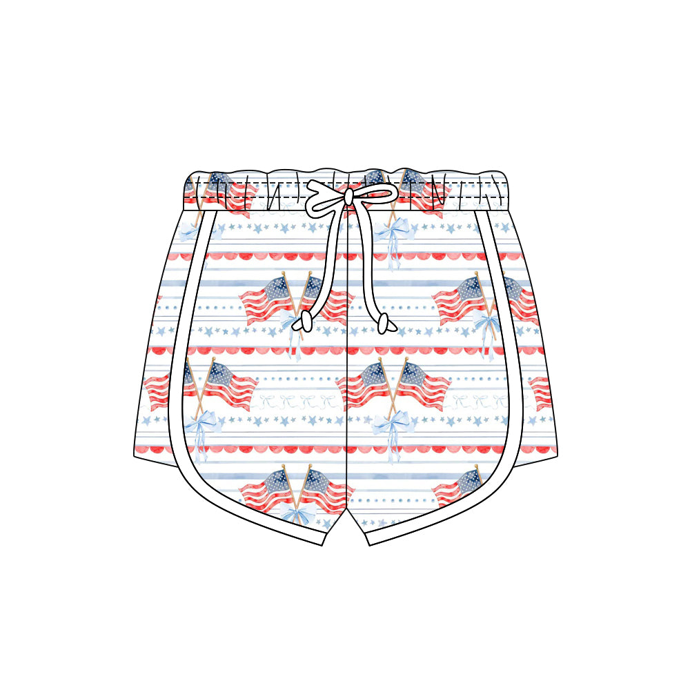American girls kids July 4th shorts preorder