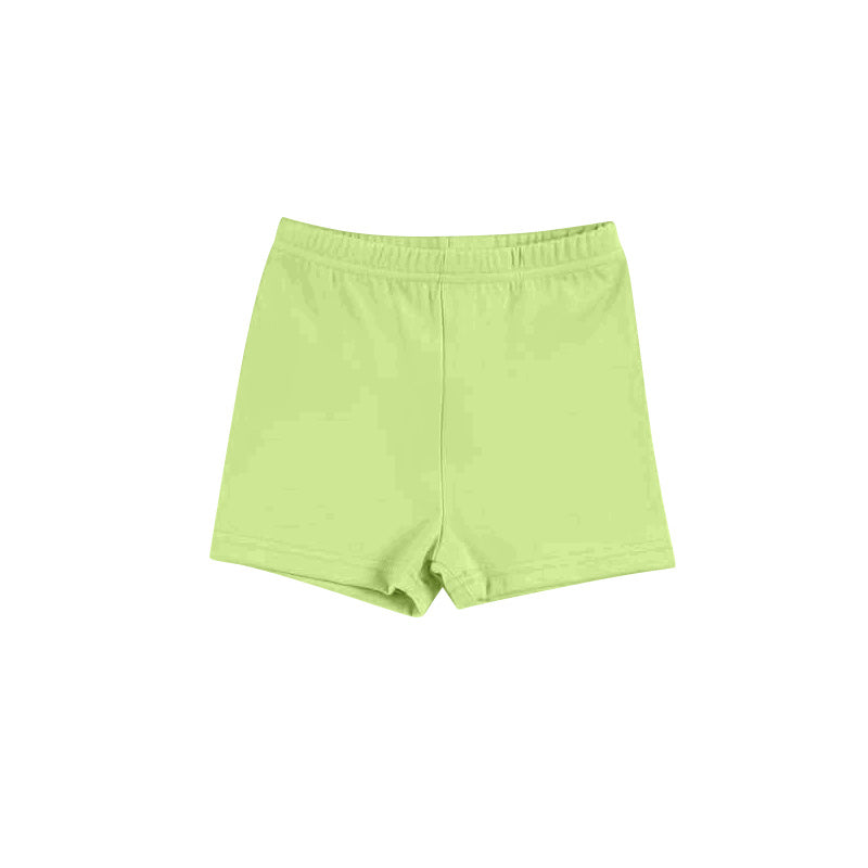 Toddle baby girls lime green summer yoga shorts preorder