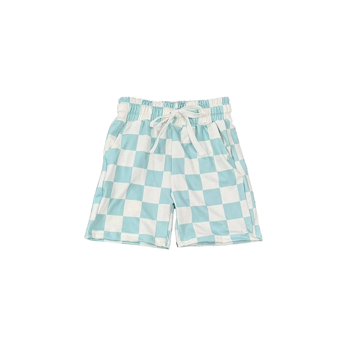 Toddle baby boy blue plaid summer shorts preorder