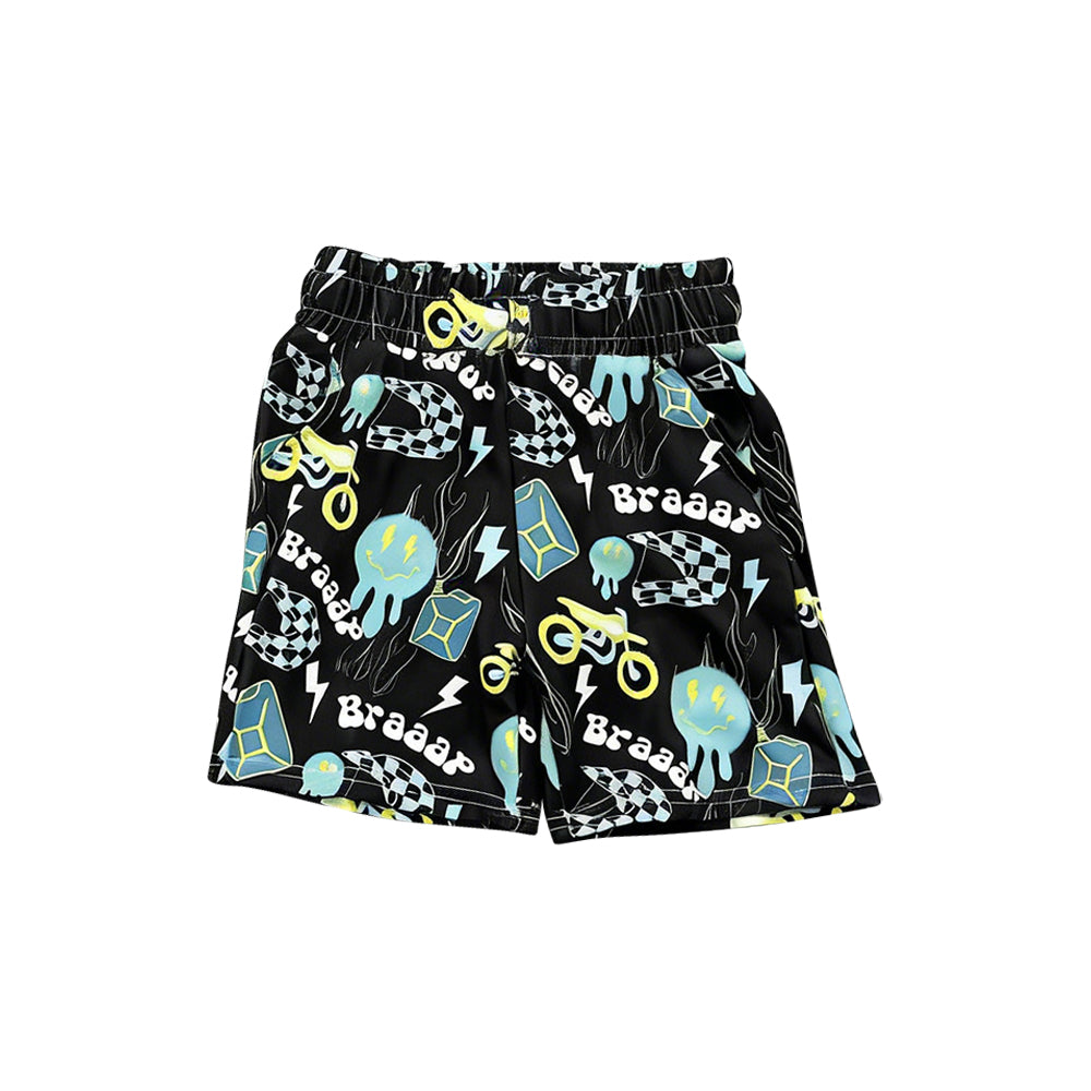 Kids smile face summer shorts preorder