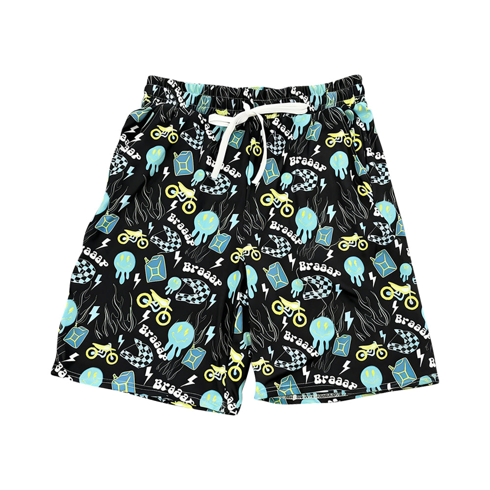 Adult smile face summer shorts preorder