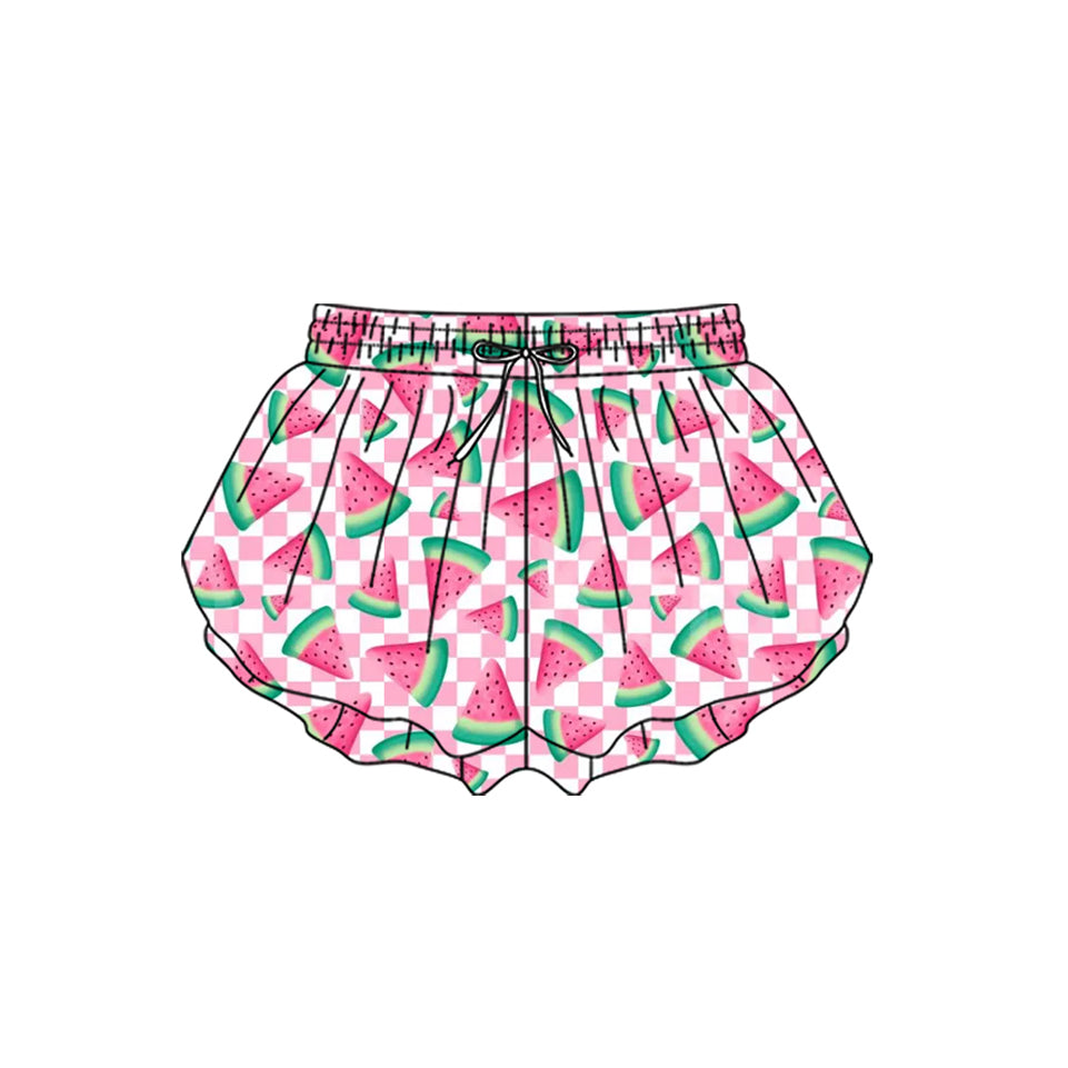 Toddle baby girls watermelon summer yoga shorts preorder