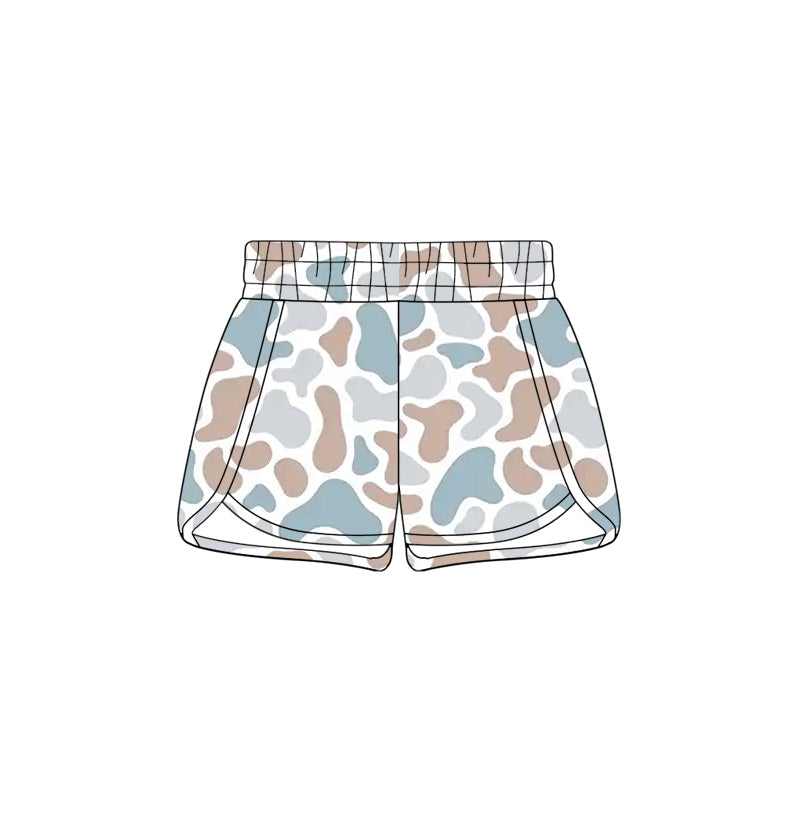 Toddle baby girls blue khaki camo summer shorts preorder
