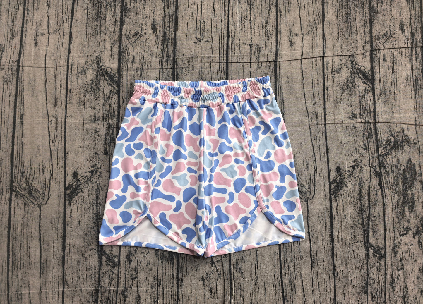 Adult blue pink camo summer shorts preorder