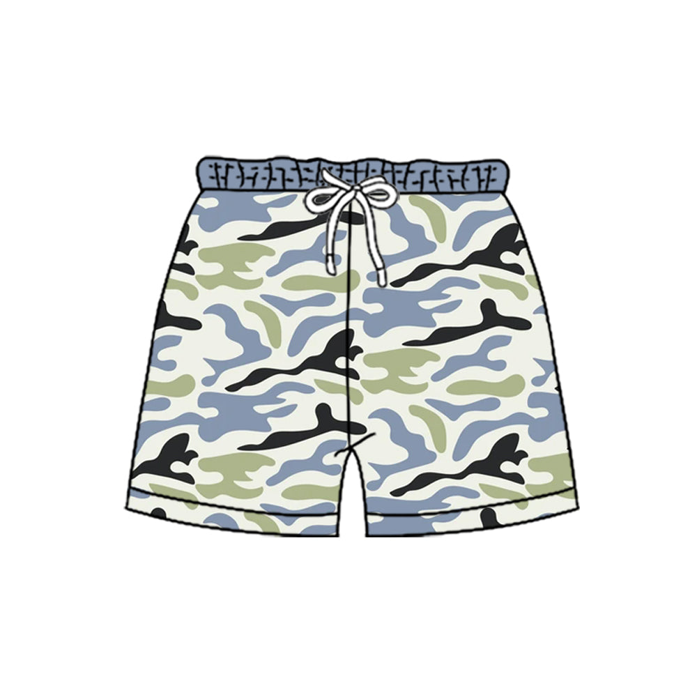 Toddle baby boy blue black camo summer shorts preorder