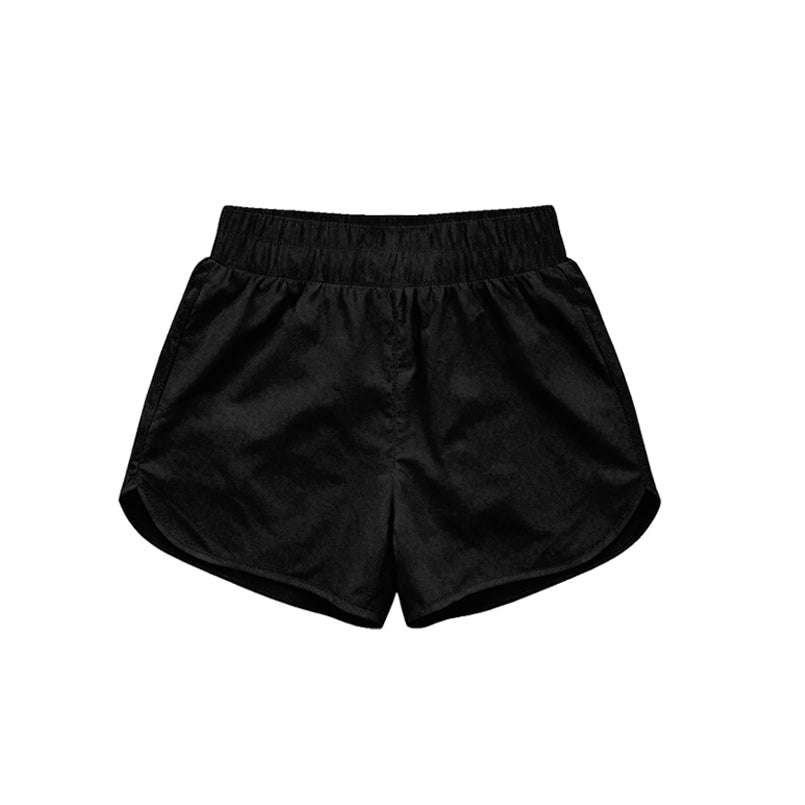 Toddle baby girls black summer yoga shorts preorder