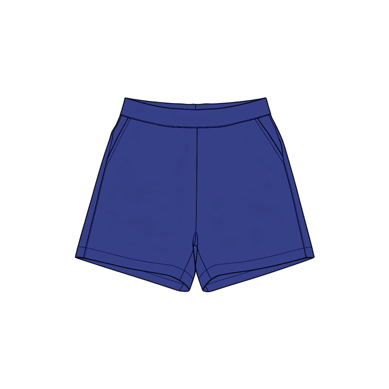 Toddle baby girls solid navy summer yoga shorts preorder