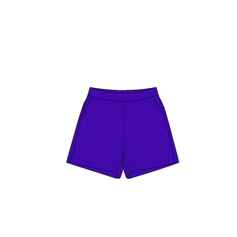 Toddle baby girls royal blue color summer yoga shorts preorder