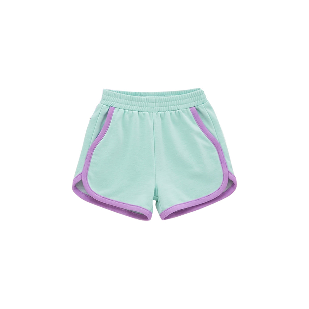 Toddle baby girls aqua color summer shorts preorder