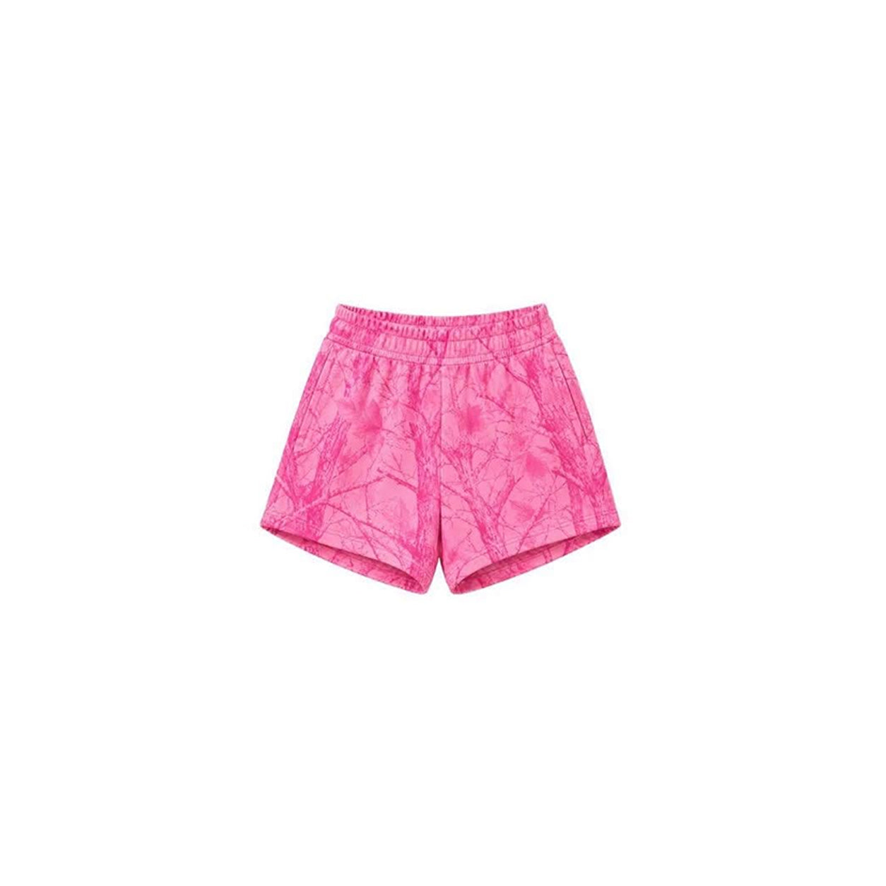 Toddle baby girls pink leaves summer shorts preorder