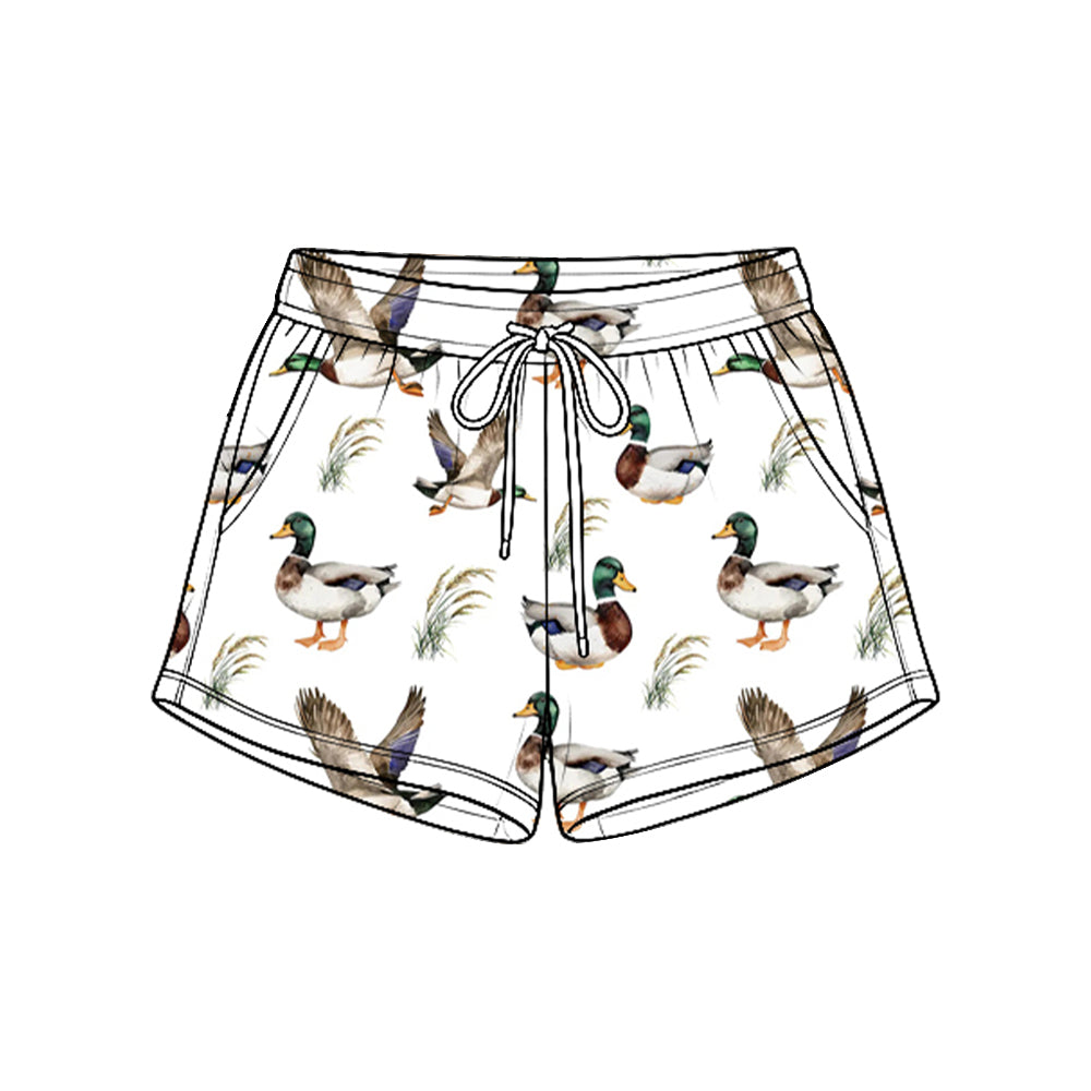 Kids baby duck print summer shorts preorder