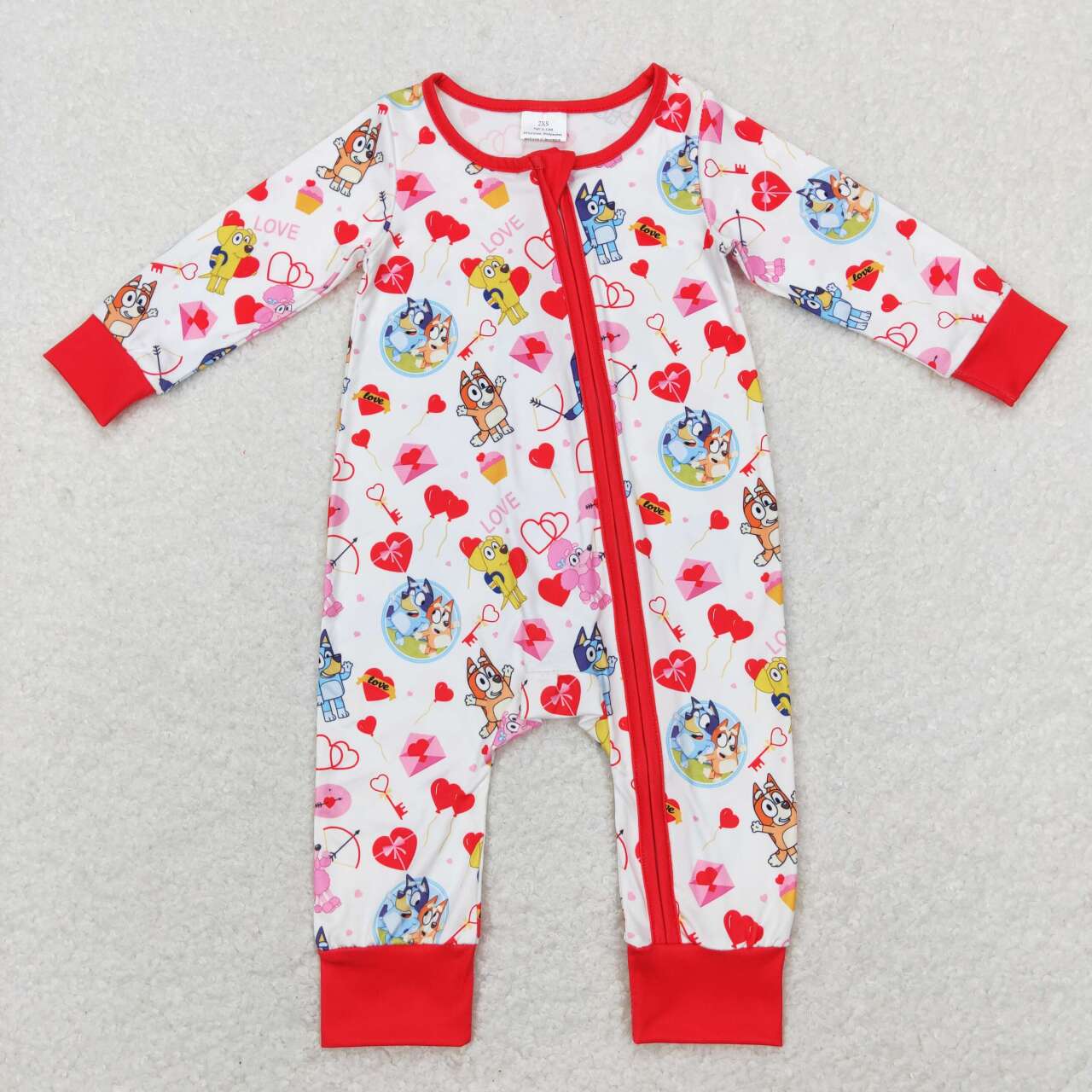 Baby Cartoon Dog Striped Sleeveless Romper