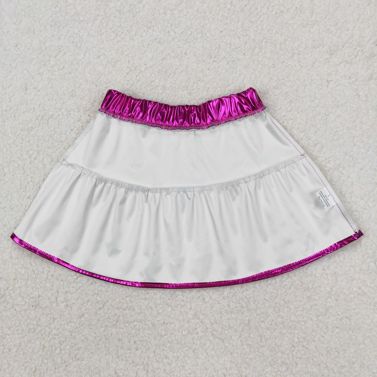 toddle girls purple p-leather summer skirt