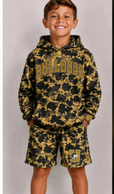 Toddle kids custom team design long sleeve hoodie outfit