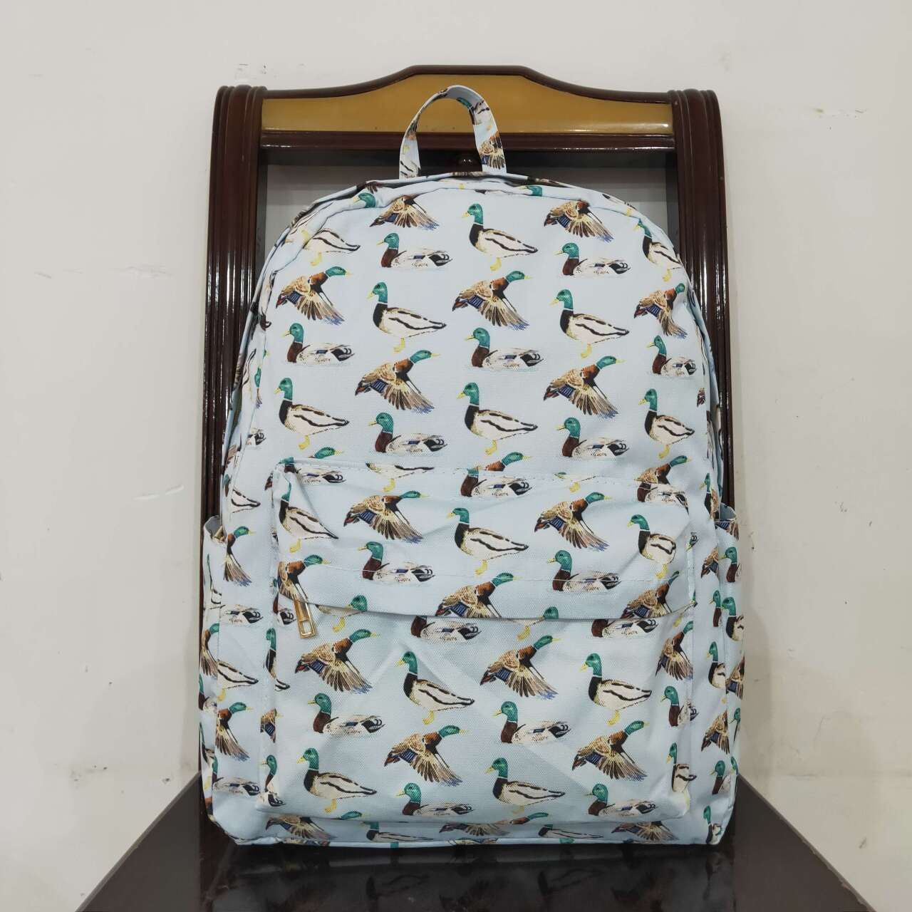 Mallard duck mini backpack