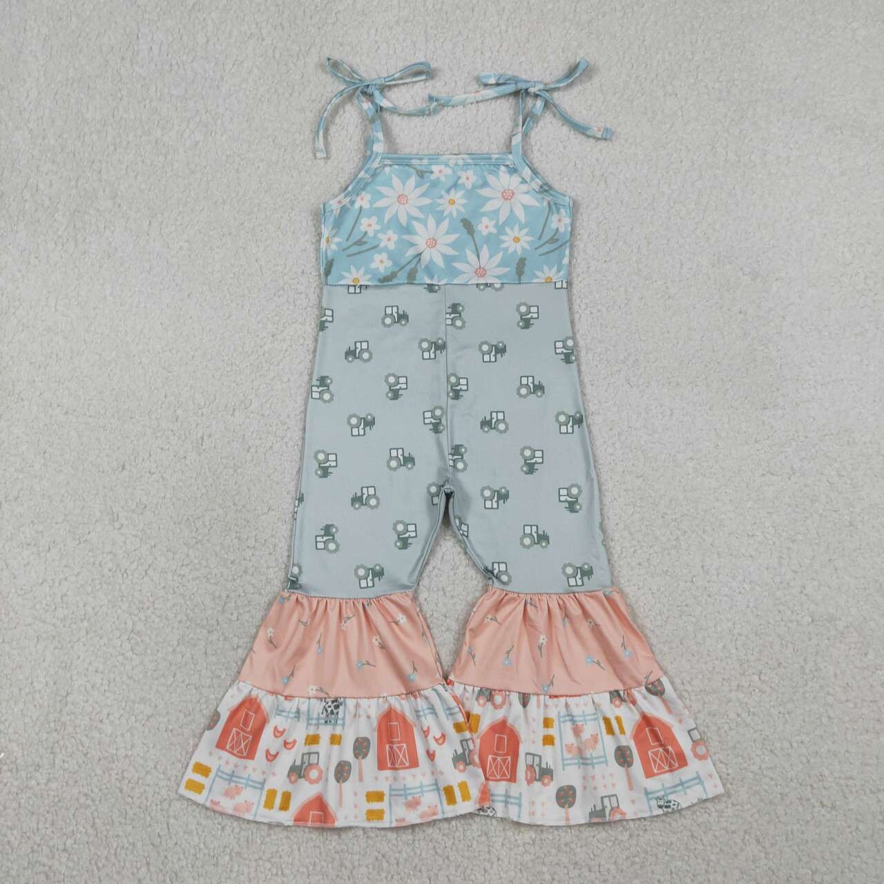 Toddle girls farm animal design jumpsuit