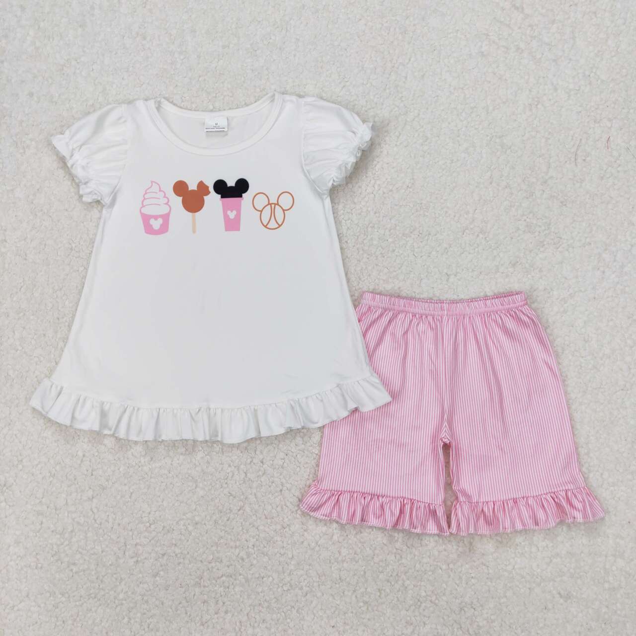 Baby girl cartoon design summer outfit