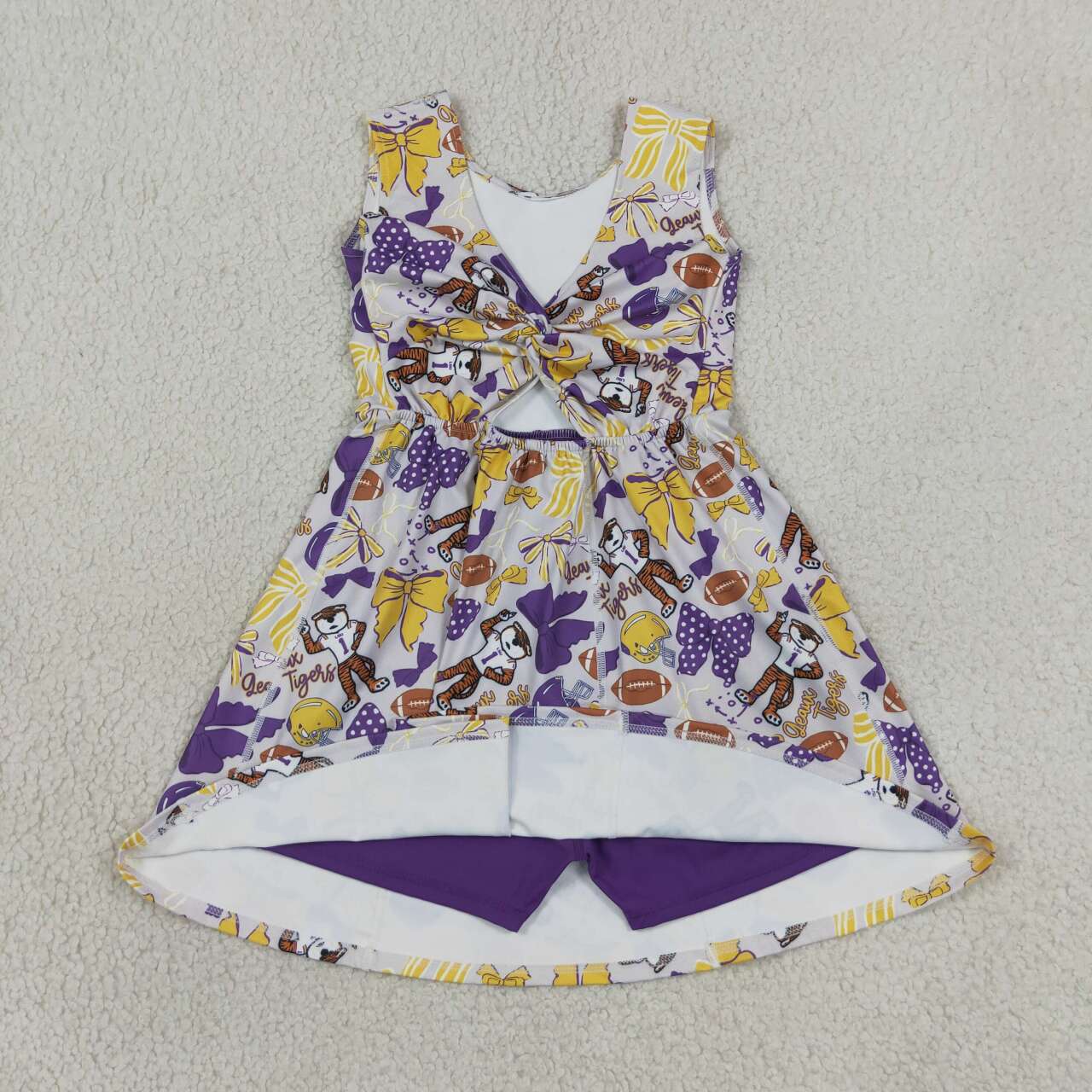 Toddle girls tiger team design yoga dress