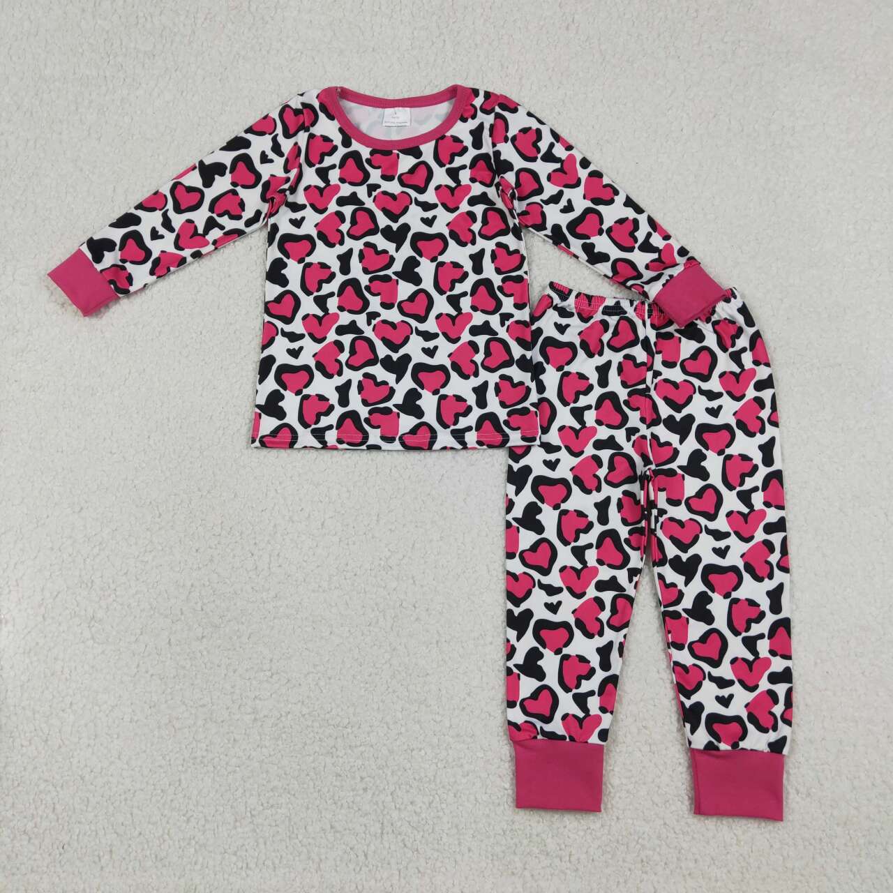 Valentines day heart kids long sleeve outfit