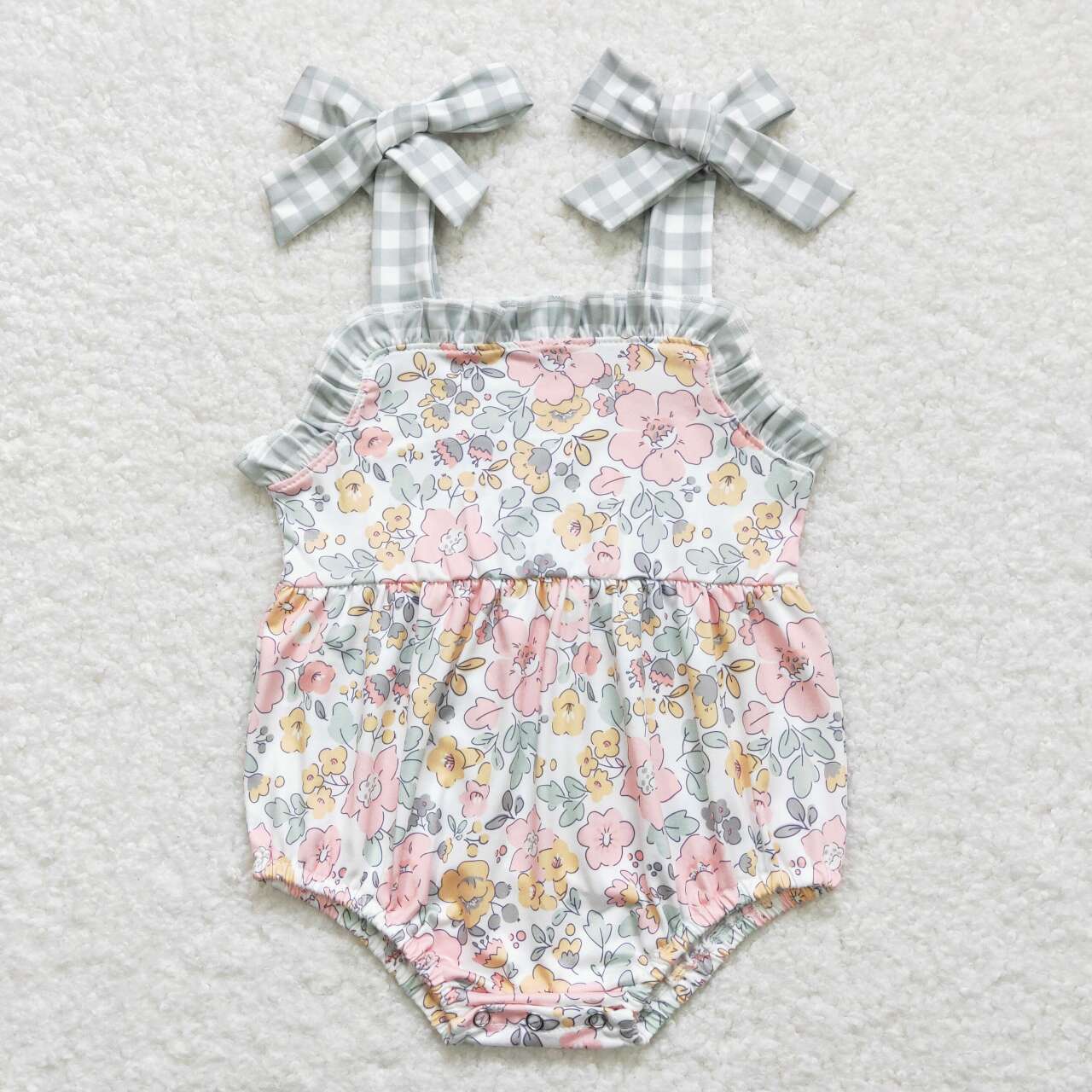 USA SHOP toddle girls floral straps romper