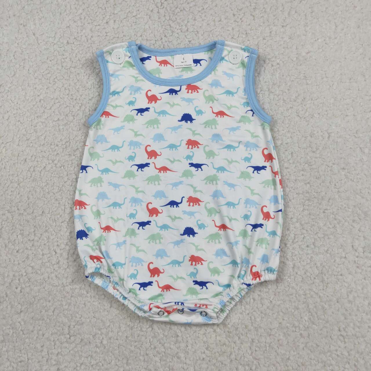 Dinosaur print toodle boy summer romper