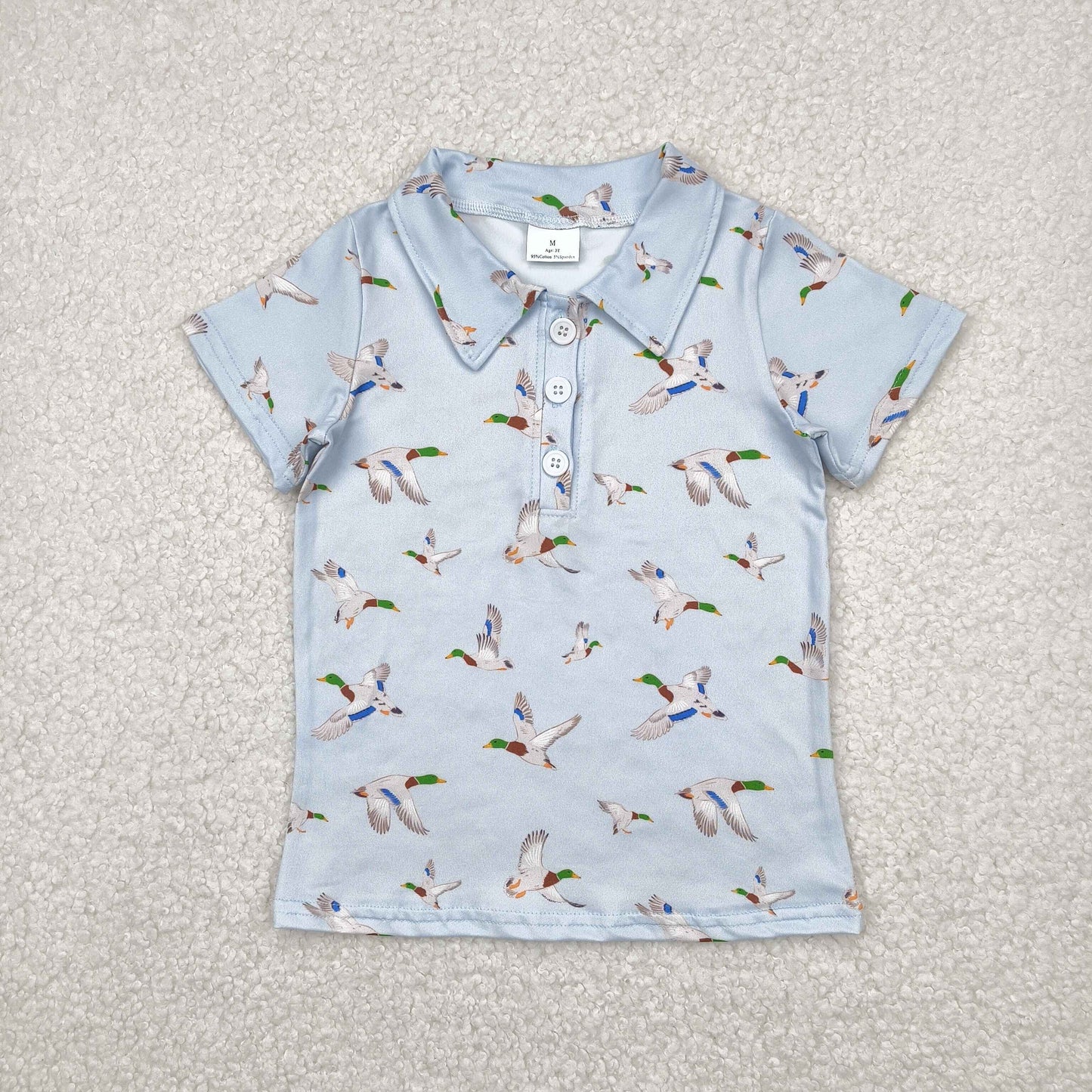 Toddle kids mallard duck polo shirt