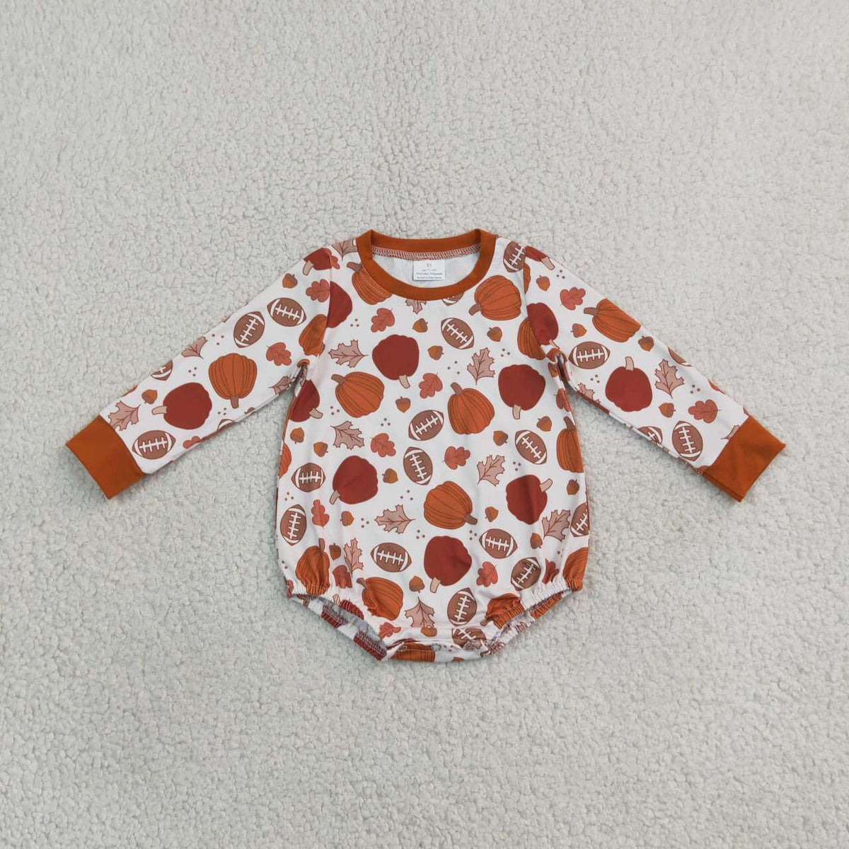 Toddle baby long sleeve fall pumpkin romper