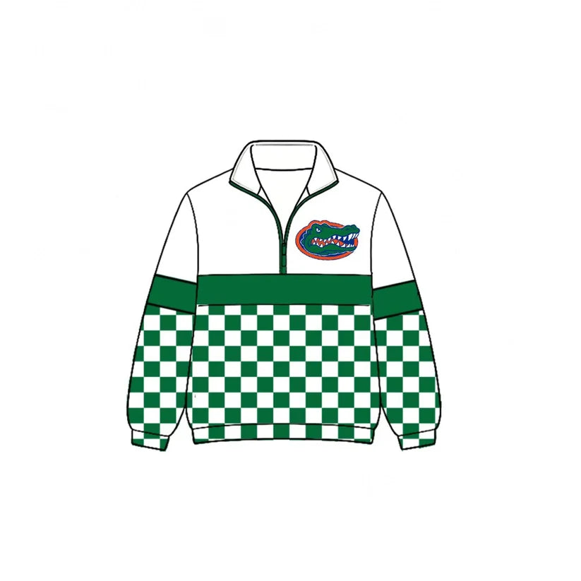 Kids custom team print long sleeve pullover top