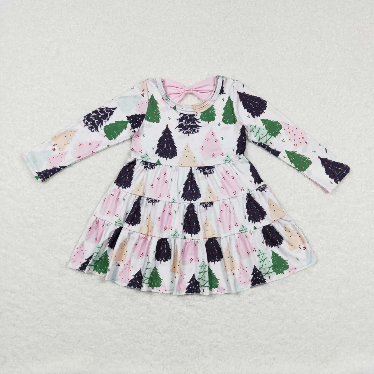 Christmas tree dress girls holiday dress