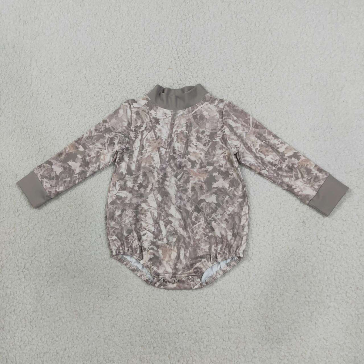 Camouflage print toddle baby boy long sleeve yoga romper