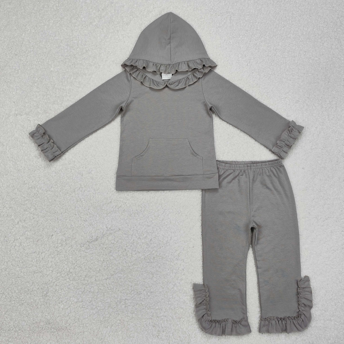baby girls grey color print clothes